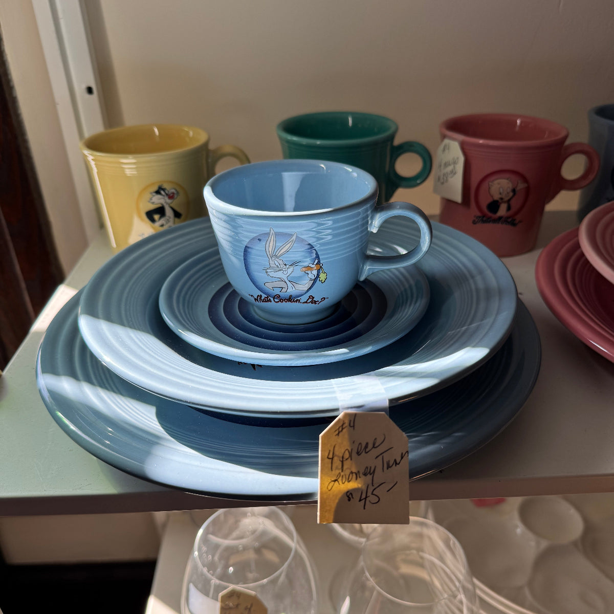 Looney Toons Fiestaware 4-Piece Set