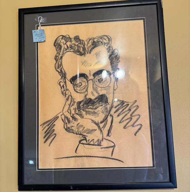 Groucho Marx Chalk Art