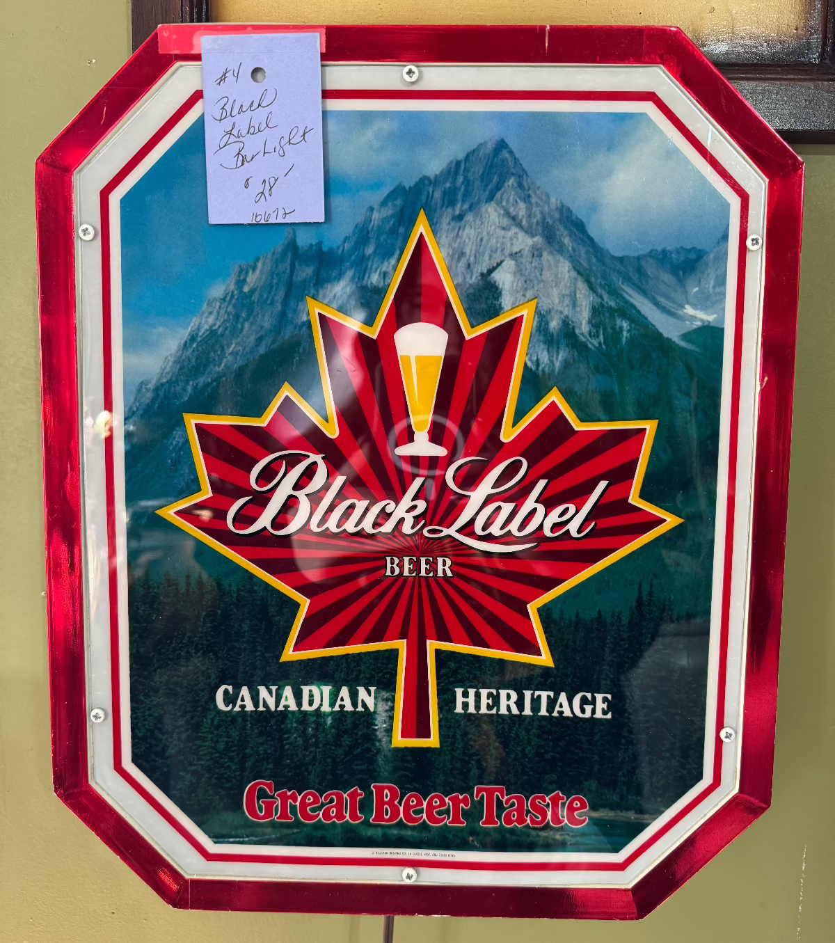 Black Label Bar Light
