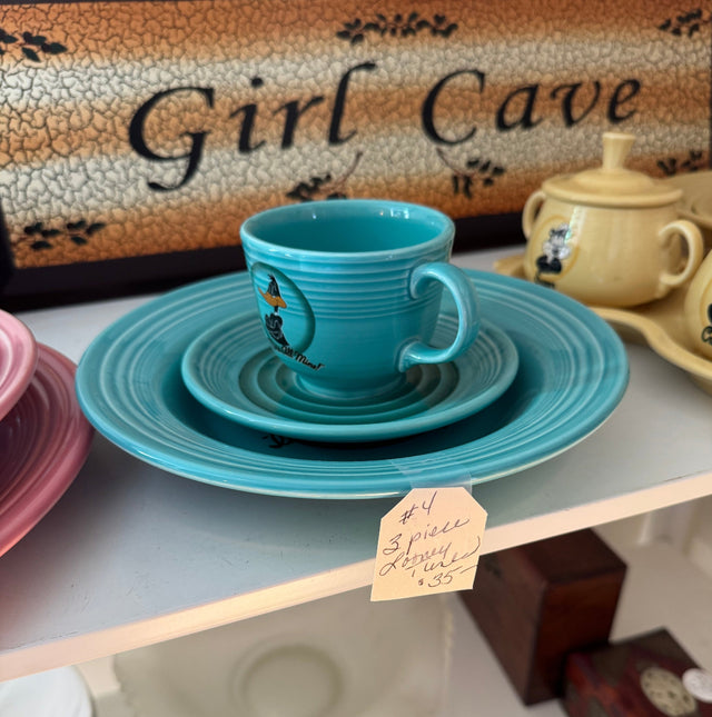 Looney Toons Fiestaware 3-Piece Set